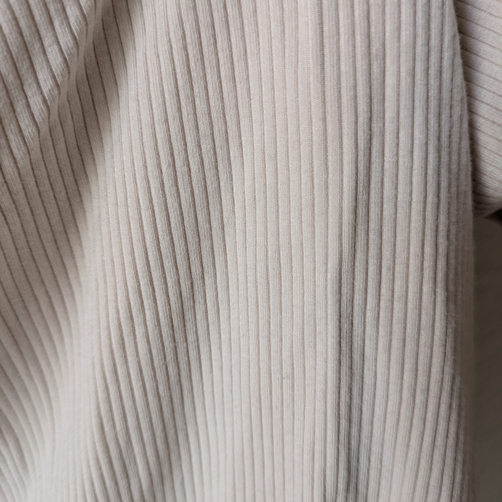 Anne Taylor Women's Cream Ribbed Button-Down Top - Size XXL - Picture 4 of 5